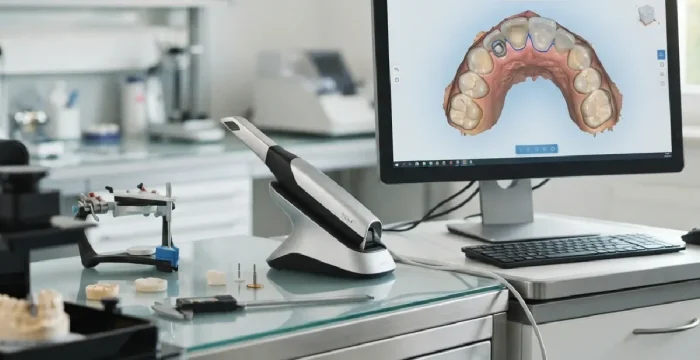اسکن دیجیتال و طراحی روکش ایمپلنت